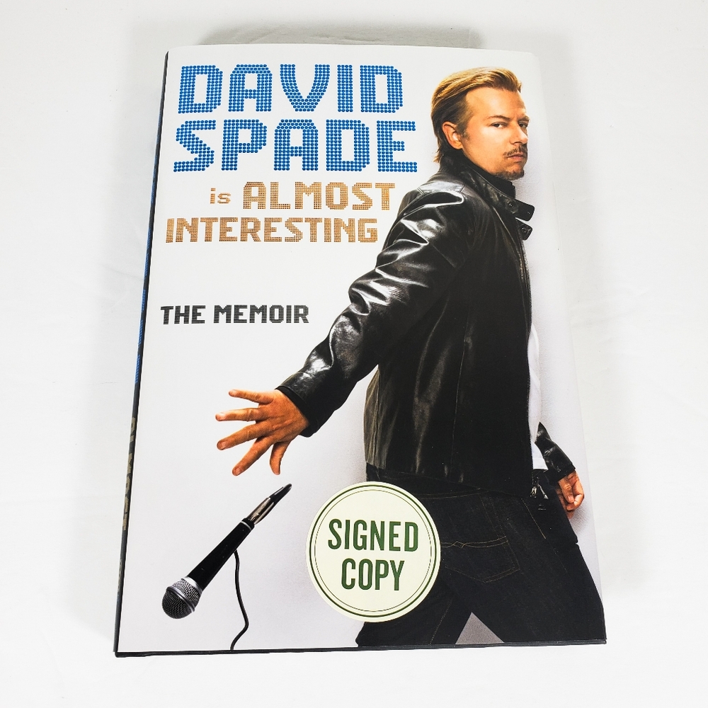 Signed David Spade Is Almost Interesting Autographed Hardcover Book NEW